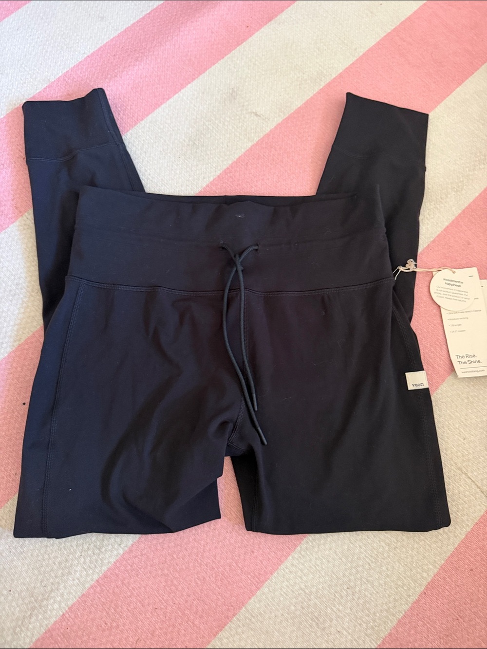 Vuori Kids Black Drawstring Leggings